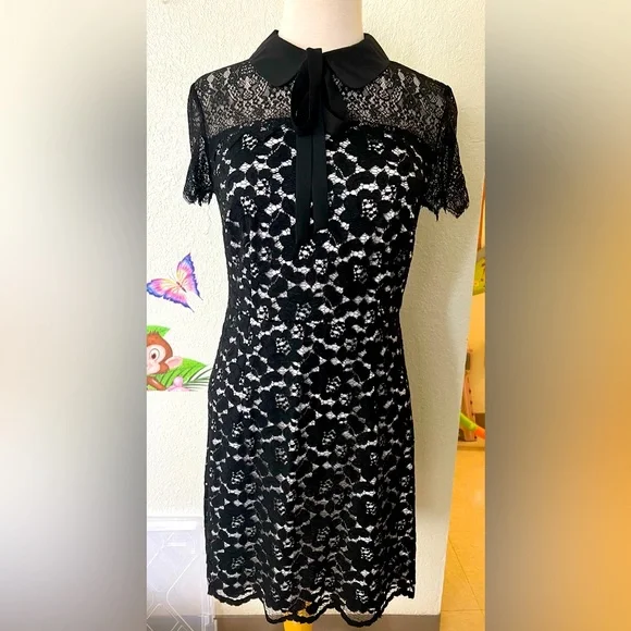Kensie | Dresses | Kensie Lace Dress With Neck Now Tie | Poshmark